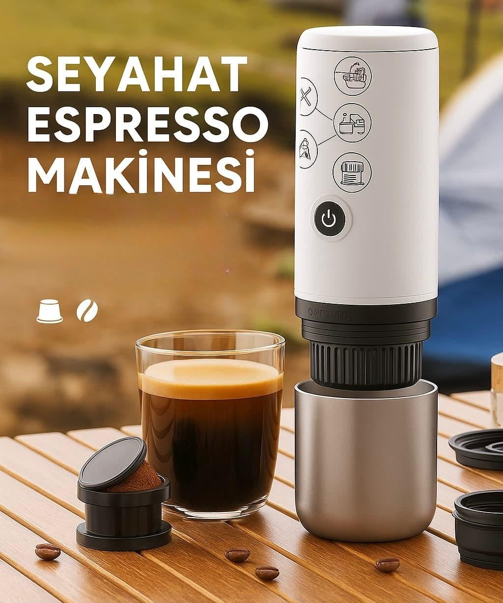 Seyahat Tipi Taşınabilir Espresso Makinesi